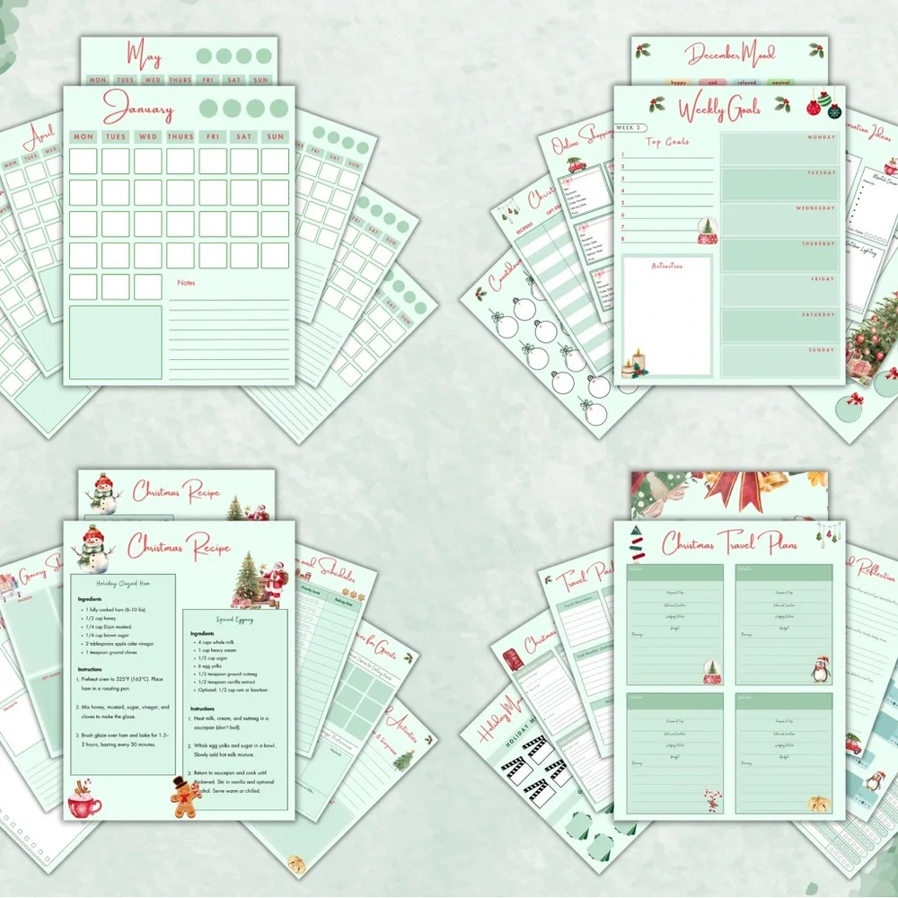 Christmas Planner with Festive Design
